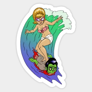 Zombie Surf Sticker